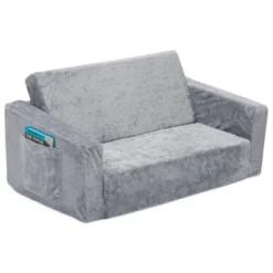 Delta Children Kids' Serta Perfect Sleeper Extra Wide Comfy 2-in-1 Flip Open Convertible Sofa To Lounger - Gray -Kids’ Furniture Store GUEST 352649fd cd80 47d2 af5b b580018f8f7a