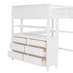Full Size Wooden Loft Bed With Drawers, Shelves And Desk - ModernLuxe -Kids’ Furniture Store GUEST 35b2357b 3e56 46de 89e9 0b48c26ab29d