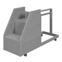 Full Size Functional Loft Bed With Cabinets And Drawers, Hanging Clothes At The Back Of The Staircase-ModernLuxe -Kids’ Furniture Store GUEST 3605eff7 0036 4348 b6cd a87ebbe2a1f6