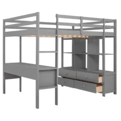 Loft Bed With Built-In Desk, Storage Shelves And Drawers - ModernLuxe 14 Loft Bed With Built-In Desk, Storage Shelves And Drawers - ModernLuxe -Kids’ Furniture Store GUEST 36a5a0f8 5bd0 493e aa8a f203b1c1e2a0