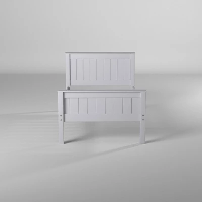 Twin Harmony Wood Platform Bed Dove Gray - Alaterre Furniture 5 Twin Harmony Wood Platform Bed Dove Gray - Alaterre Furniture - Image 5