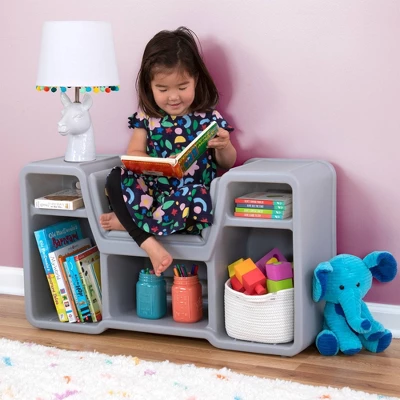 Cozy Cubby Reading Nook Bookshelf Black - Simplay3 2 Cozy Cubby Reading Nook Bookshelf Black - Simplay3 - Image 2