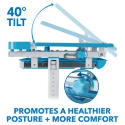 Mount-It! Kids Desk And Chair Set | Height Adjustable Ergonomic Children's School Workstation With Storage Drawer | Blue -Kids’ Furniture Store GUEST 392dd2ed 93e7 494b 915b 94eac0d14014