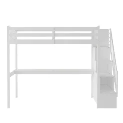 Twin Size Loft Bed With Staircase And Built-in Desk - ModernLuxe 11 Twin Size Loft Bed With Staircase And Built-in Desk - ModernLuxe -Kids’ Furniture Store GUEST 399f056c ca2b 4fb7 9978 a6b63b397e06