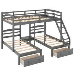 Full Over Twin & Twin Bunk Bed, Gray - ModernLuxe -Kids’ Furniture Store GUEST 39a47508 68c2 452d 9f20 53febcf03f53