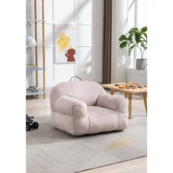 Kid's Velvet Upholstered Accent Chair, Memory Sponge Stuffed Bean Bag Chair-ModernLuxe -Kids’ Furniture Store GUEST 3a69be24 b610 40a8 bed1 e20dfa07121b