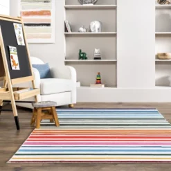 NuLOOM Effie Stripes Kids Machine Washable Area Rug -Kids’ Furniture Store GUEST 3acb5b12 3b92 4663 a414 384b39afb091