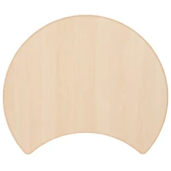 Emma And Oliver 25.125"W X 35.5"L Crescent Natural Plastic Adjustable Activity Table-Seats 4 -Kids’ Furniture Store GUEST 3acff904 ce81 4722 af9f 55451f69db0d 1