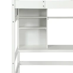 Twin Size Loft Bed With Storage Shelves, Desk And Ladder - ModernLuxe 13 Twin Size Loft Bed With Storage Shelves, Desk And Ladder - ModernLuxe -Kids’ Furniture Store GUEST 3b77c92b 40bb 43b6 8e7c 48f86f8e16f1