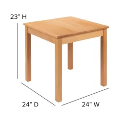 Emma And Oliver Kids Natural Solid Wood Table And Chair Set For Classroom, Playroom, Kitchen -Kids’ Furniture Store GUEST 3bbc143d 24b7 4f0e bf0f 7de1271de2c8 1