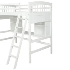 Twin Size Loft Bed With Storage Shelves, Desk And Ladder - ModernLuxe 14 Twin Size Loft Bed With Storage Shelves, Desk And Ladder - ModernLuxe -Kids’ Furniture Store GUEST 3e770ecc e392 4705 8c76 a66992a03523
