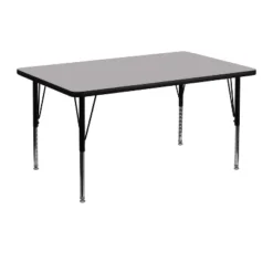 Flash Furniture 30''W X 48''L Rectangular Thermal Laminate Activity Table - Height Adjustable Short Legs -Kids’ Furniture Store GUEST 3f088a5d c3ec 4a1a 8918 ac81f3d167e5