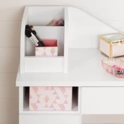 Tiara Makeup Desk Pure White - South Shore -Kids’ Furniture Store GUEST 3fab1c26 c027 4493 ac44 d9a1d1dfb631