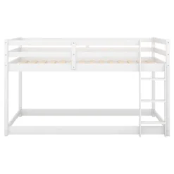 Twin Over Twin Floor Bunk Bed With Ladder - ModernLuxe 12 Twin Over Twin Floor Bunk Bed With Ladder - ModernLuxe -Kids’ Furniture Store GUEST 401f5cf5 cad7 4266 901a 92459caccc32
