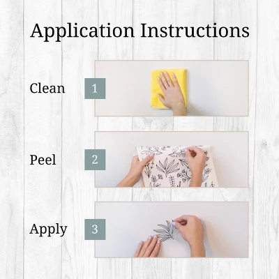 Black Flowers Wall Decor - Decalcomania 3 Black Flowers Wall Decor - Decalcomania - Image 3