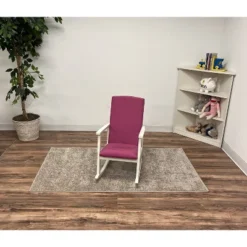Kids' Rocking Chair With Fully Upholstered And Seat Back Pink - Gift Mark 7 Kids' Rocking Chair With Fully Upholstered And Seat Back Pink - Gift Mark -Kids’ Furniture Store GUEST 423cffca 09bd 4be7 a74c db6d4edbada9