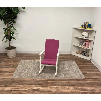 Kids' Rocking Chair With Fully Upholstered And Seat Back Pink - Gift Mark 4 Kids' Rocking Chair With Fully Upholstered And Seat Back Pink - Gift Mark - Image 4