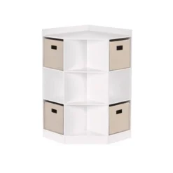 5pc Kids' Corner Cabinet Set With 4 Bins Set - RiverRidge Home -Kids’ Furniture Store GUEST 42b3b6fd 2e44 414b 9492 ae0bd425ecaa