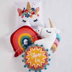 Monique Embroidered Unicorn Pillow - Homthreads -Kids’ Furniture Store GUEST 431827bb faae 49cf 99f0 16231a722f01