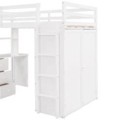 Twin Size Loft Bed With Drawers, Desk And Wardrobe-ModernLuxe 18 Twin Size Loft Bed With Drawers, Desk And Wardrobe-ModernLuxe -Kids’ Furniture Store GUEST 43b44735 eada 40f0 8292 d3c5b4d19ee2