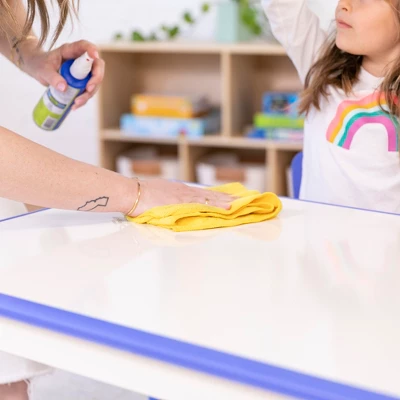 ECR4Kids Rectangle Dry-Erase Activity Table With 2 Adjustable Chairs, 3-Piece 5 ECR4Kids Rectangle Dry-Erase Activity Table With 2 Adjustable Chairs, 3-Piece - Image 5