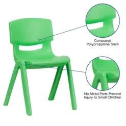 Emma And Oliver 5 Pack Plastic Stackable School Chair With 15.5'' Seat Height -Kids’ Furniture Store GUEST 4532784e 007c 4f84 ad23 0d283c01c877