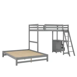 Twin Over Full Bunk Bed With Built-in Desk, Ladder And Three Drawers-ModernLuxe 16 Twin Over Full Bunk Bed With Built-in Desk, Ladder And Three Drawers-ModernLuxe -Kids’ Furniture Store GUEST 4764c7bf bad2 4371 b22e f5f5137efbe5