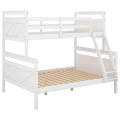 Twin Over Full Bunk Bed With Ladder And Safety Guardrail-ModernLuxe -Kids’ Furniture Store GUEST 479b8b06 419b 4c23 b020 dc8e20883489