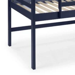 Twin Loft Bed With Wooden Frame And Reversible Ladder Blue - Benzara -Kids’ Furniture Store GUEST 47a5a407 5485 4146 b5a4 83db95dc7a5b