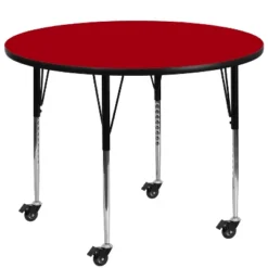 Emma And Oliver Mobile 48" Round Laminate Adjustable Activity Table 5 Emma And Oliver Mobile 48" Round Laminate Adjustable Activity Table -Kids’ Furniture Store GUEST 4a9286e9 8dcc 4deb 853a 588e04322fab