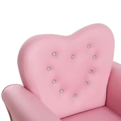 Qaba Kids Sofa Toddler Tufted Upholstered Sofa Chair Princess Couch Furniture With Diamond Decoration For Preschool Child, Pink -Kids’ Furniture Store GUEST 4b9325ca 8488 4118 bb7c 6e295e8d8a0f
