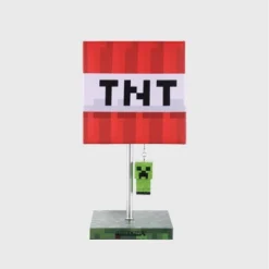 Minecraft TNT Table Lamp (Includes LED Light Bulb)