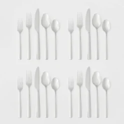 20pc Valona 18/10 Stainless Steel Flatware Set - Threshold Signature™ -Kids’ Furniture Store GUEST 4c3f9743 f23d 47ec bf0b eb70275ae225