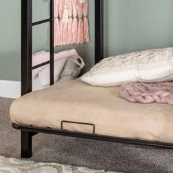 Twin Over Futon Analise Metal Bunk Bed Black - Saracina Home 13 Twin Over Futon Analise Metal Bunk Bed Black - Saracina Home -Kids’ Furniture Store GUEST 4db845de 3eb4 4634 9541 19c0829da1dc