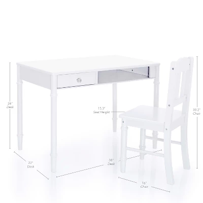 Guidecraft Kids' Dahlia Desk And Chair Set 6 Guidecraft Kids' Dahlia Desk And Chair Set - Image 6
