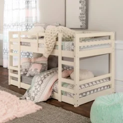Twin Over Twin Indy Solid Wood Low Bunk Bed - Saracina Home -Kids’ Furniture Store GUEST 4f052a60 3845 4f84 91b9 34fbe3eba04e