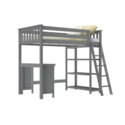 Max & Lily Twin High Loft Bed With Bookcase And Desk -Kids’ Furniture Store GUEST 4f135ece 14a7 425c bac1 8a07de249d36
