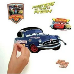 Roommates Cars Piston Cup Champs Peel And Stick Wall Decal