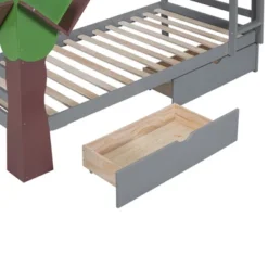 Twin-Over-Twin Bunk Bed With A Tree Decor And Two Storage Drawers-ModernLuxe -Kids’ Furniture Store GUEST 50c7dbd6 d15d 4cd9 9786 8769c5779fb2
