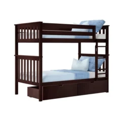Max & Lily Twin Over Twin Bunk Bed With Under Bed Storage Drawers -Kids’ Furniture Store GUEST 5152fed4 aa93 406e 81a0 c626a9a7a35e