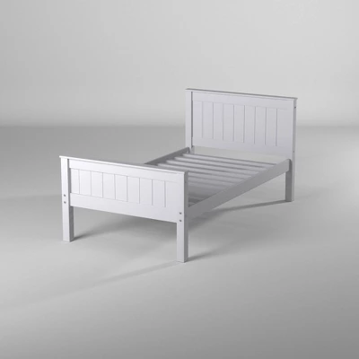 Twin Harmony Wood Platform Bed Dove Gray - Alaterre Furniture 7 Twin Harmony Wood Platform Bed Dove Gray - Alaterre Furniture - Image 7