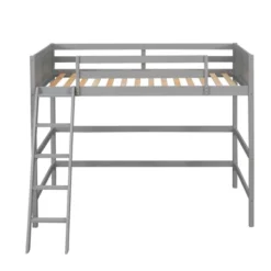 Twin Size Wood Loft Bed With Ladder-ModernLuxe -Kids’ Furniture Store GUEST 51e4289b 78dd 46b0 9f88 b5d42fc7a7e3