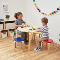 ECR4Kids Bentwood Stacking Stools For Kids, Playroom/Daycare Flexible Seating, 12" Height, 6-Piece -Kids’ Furniture Store GUEST 525f6228 e07a 4d97 860f 9d1978801d7f