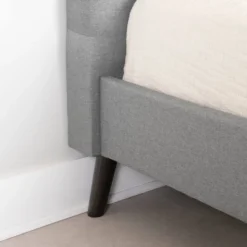 Dylane Upholstered Platform Bed And Headboard Pale Soft - South Shore -Kids’ Furniture Store GUEST 540cc3c5 5015 4dc5 9375 45a9c73cb1e7