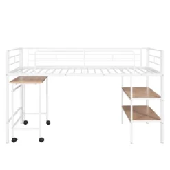 Twin Size Metal Loft Bed With Desk And Shelves - ModernLuxe 13 Twin Size Metal Loft Bed With Desk And Shelves - ModernLuxe -Kids’ Furniture Store GUEST 54943e2d 2e47 424b 9a5b 82cd10a8a444