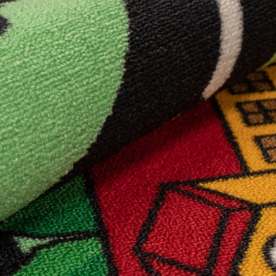 City Cruising Non-Slip Kids Playroom Decor Washable Indoor Area Rug By Blue Nile Mills 4 City Cruising Non-Slip Kids Playroom Decor Washable Indoor Area Rug By Blue Nile Mills - Image 4