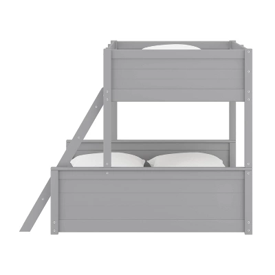Twin Over Full Capri Wood Bunk Bed Gray - Hillsdale Furniture 4 Twin Over Full Capri Wood Bunk Bed Gray - Hillsdale Furniture - Image 4