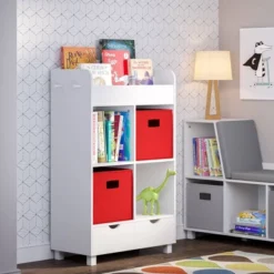 Kids' Book Nook Cubby Storage Cabinet With Bookrack - RiverRidge Home -Kids’ Furniture Store GUEST 55cb099a e27b 401c 8daf 8e4f1506d5a8