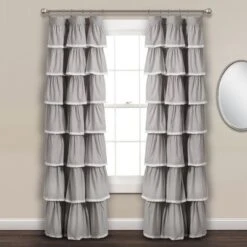 52"x84" Ruffle Window Curtain Panel - Lush Décor -Kids’ Furniture Store GUEST 5686fda8 c2bc 4e1d 9a3f 1299ed23c31f