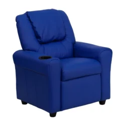 Emma And Oliver Contemporary Kids Recliner With Cup Holder And Headrest -Kids’ Furniture Store GUEST 57100057 5cb5 4ba7 af3e e483d957248e